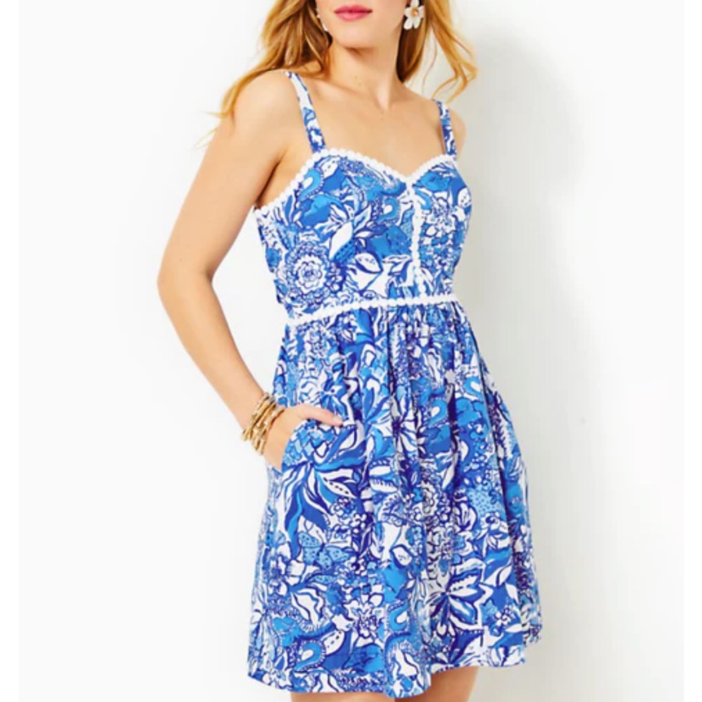 NEW Lilly Pulitzer Haylan Cotton Dress - Picture 2 of 12